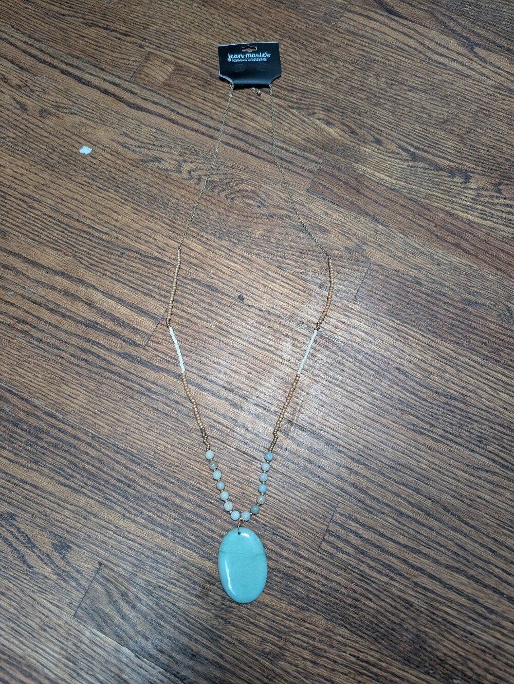 Nwt Ocean Stone Pendant Necklace